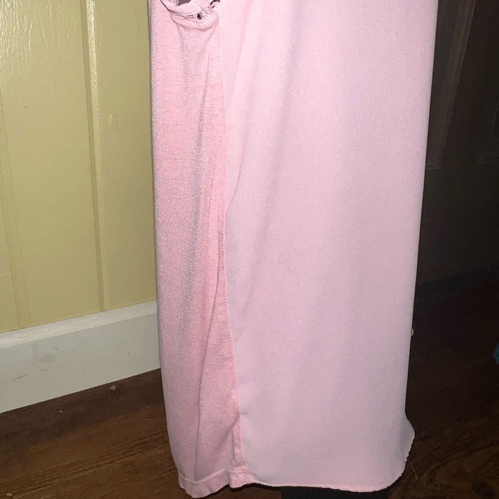 ⭐️LOFT Light Pink Sleeveless Tank Top Cut Out Neckline Design Size L - Picture 7 of 14